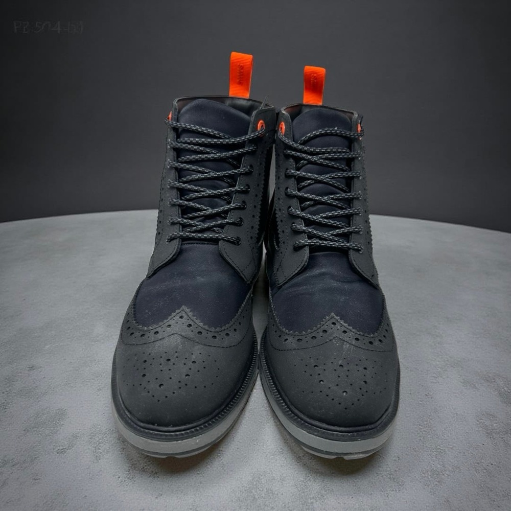 SWIMS Charles Classic Hybrid Boot Waterproof Wingtip Black Men's Size 10 NWB